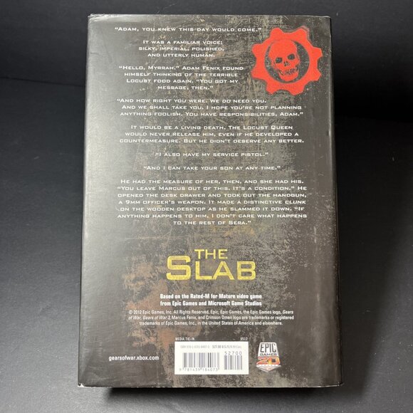 Gears Of War The Slab Karen Traviss First Gallery Books Edition 2012 Hardcover - Picture 2 of 14